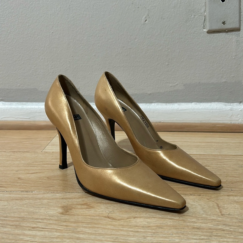 Stuart Weitzman Gold Heels